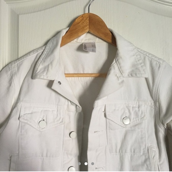 American Apparel White Denim Jacket - Picture 2 of 6